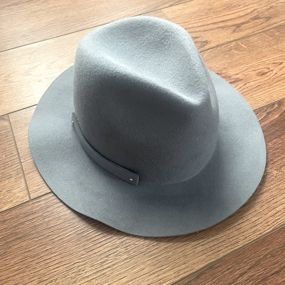 Blue felt hat
